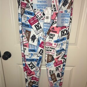IVY PARK Blue and Pink Graphic Leggings